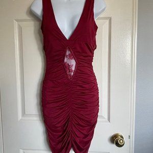 Red Ruffle Dress